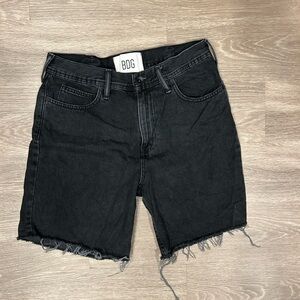 BOG Black Denim Cutoff Shorts